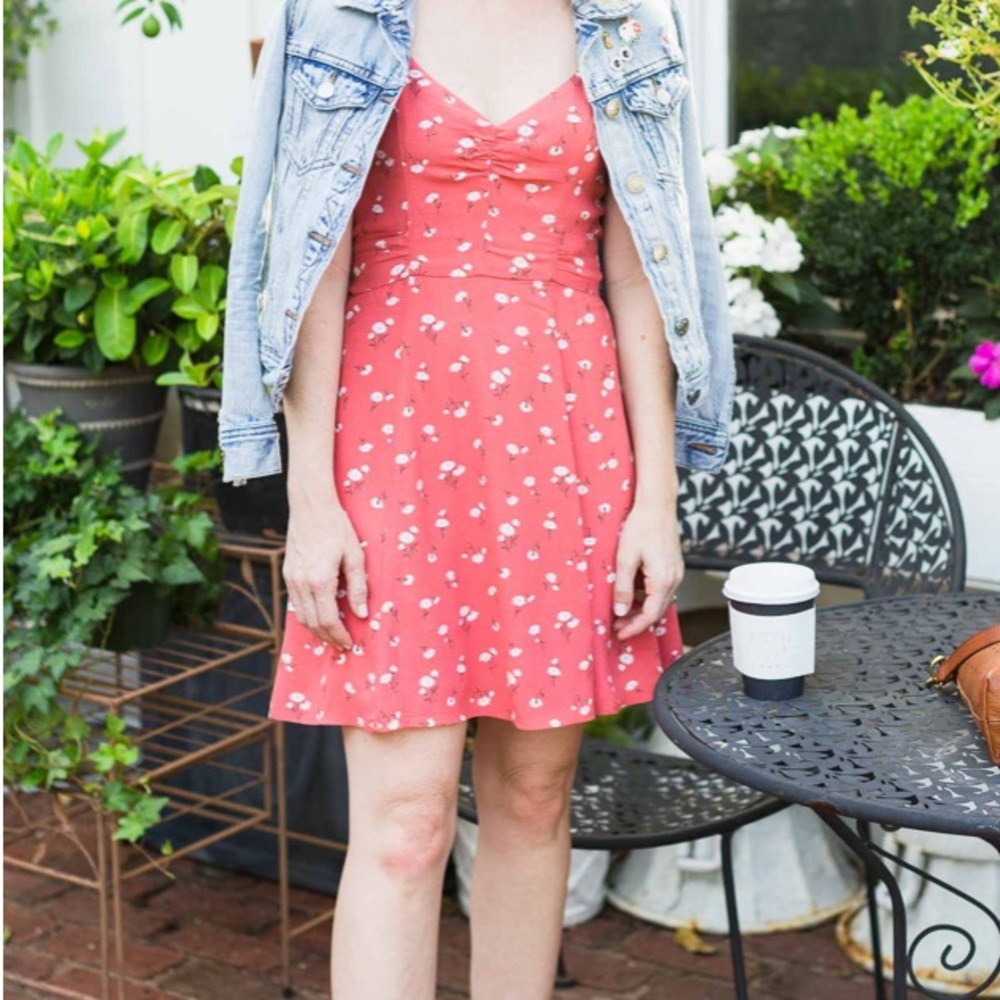 NWOT short sleeve floral dress